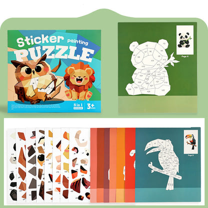 🎨🔷 Stickerbuch Geometrie – kreativ, lehrreich & bunt – perfekte Beschäftigung für zu Hause! 🌟