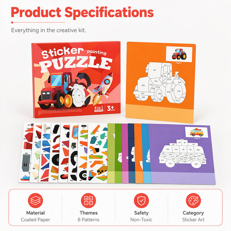 🎨🔷 Stickerbuch Geometrie – kreativ, lehrreich & bunt – perfekte Beschäftigung für zu Hause! 🌟