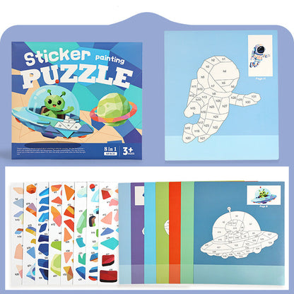 🎨🔷 Stickerbuch Geometrie – kreativ, lehrreich & bunt – perfekte Beschäftigung für zu Hause! 🌟
