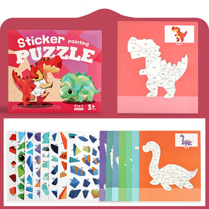 🎨🔷 Stickerbuch Geometrie – kreativ, lehrreich & bunt – perfekte Beschäftigung für zu Hause! 🌟