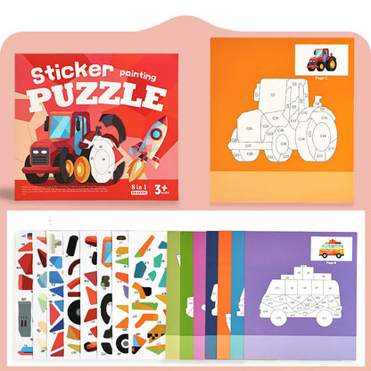 🎨🔷 Stickerbuch Geometrie – kreativ, lehrreich & bunt – perfekte Beschäftigung für zu Hause! 🌟