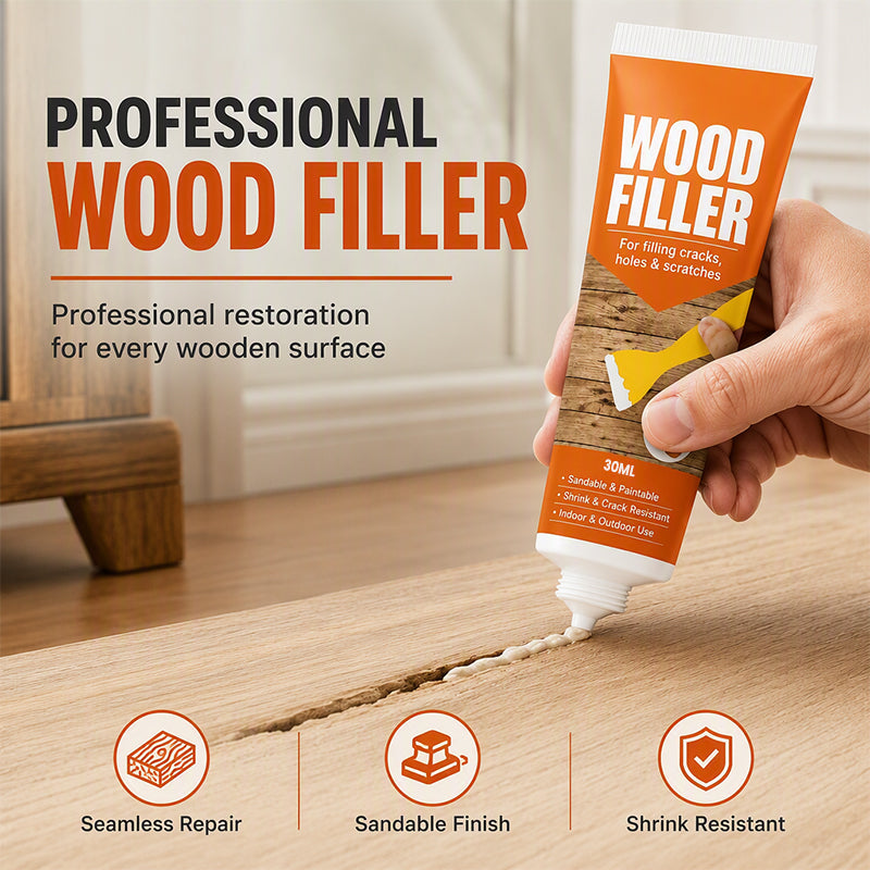 🛠️🪵 Holzfüller – Risse & Löcher füllen – glattes Finish, sofort einsetzbar! 💪