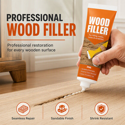 🛠️🪵 Holzfüller – Risse & Löcher füllen – glattes Finish, sofort einsetzbar! 💪