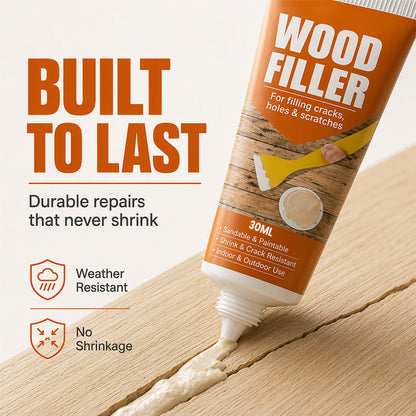 🛠️🪵 Holzfüller – Risse & Löcher füllen – glattes Finish, sofort einsetzbar! 💪