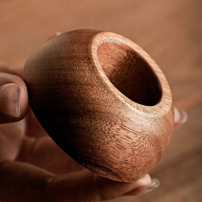 ☕ 50 % RABATT! 🍂 Vintage-Kaffeetasse – Holzgriff & Untertasse – Stilvoll & rustikal – Handgefertigte Keramik mit ergonomischen Holzelementen ✨