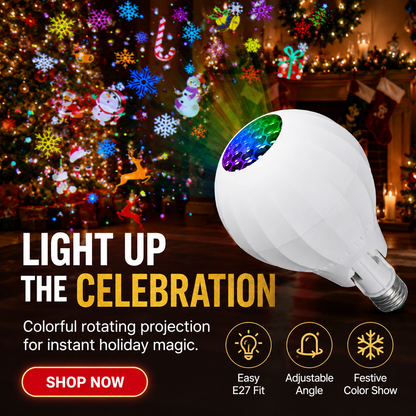✨50 % RABATT✨Bunter, rotierender Weihnachtsstimmungs-Projektor