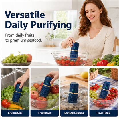 🥦💧 Kabelloser Lebensmittelreiniger – entfernt Pestizide & Bakterien – für gesunde Ernährung! 💪
