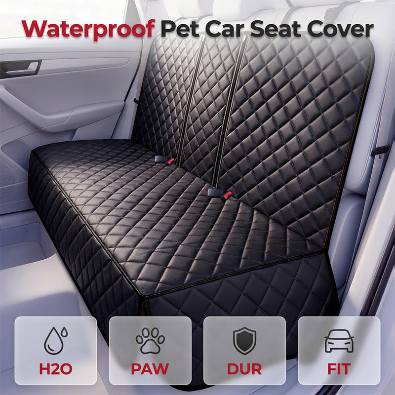 🐶 50% RABATT! 🚗 Wasserabweisende Autositzauflage für Hunde mit Sicherheitsgurtöffnungen