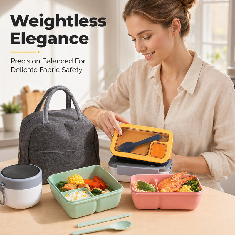 🍱 Mikrowellen-Lunchbox mit Fächern & Besteckfach – PP, spülmaschinenfest, 850–1100 ml 🥗✨