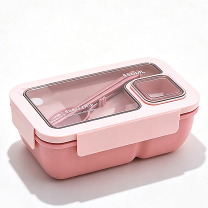 🍱 Mikrowellen-Lunchbox mit Fächern & Besteckfach – PP, spülmaschinenfest, 850–1100 ml 🥗✨