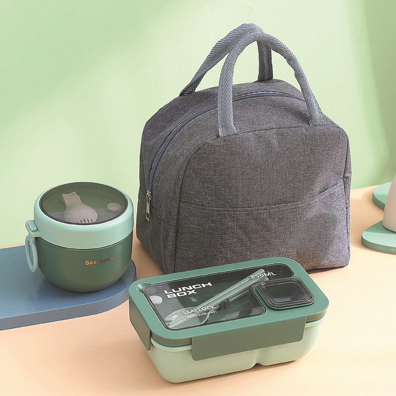 🍱 Mikrowellen-Lunchbox mit Fächern & Besteckfach – PP, spülmaschinenfest, 850–1100 ml 🥗✨