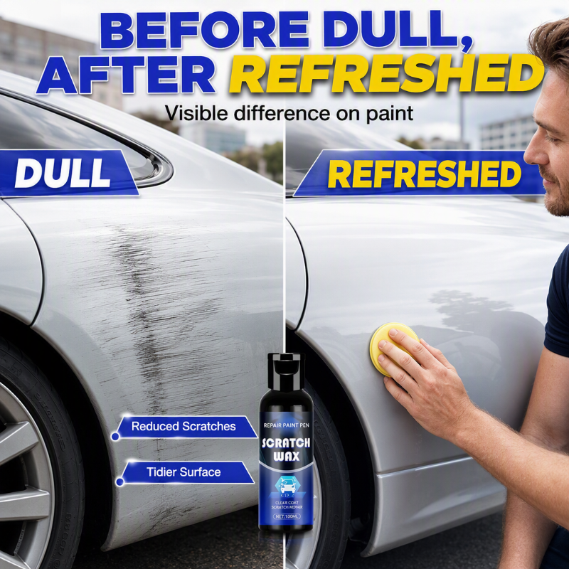 🚗💎 Kratzer-Reparatur-Wachs – für alle Lackfarben, streifenfrei & schützend – einfach auftragen! ✨