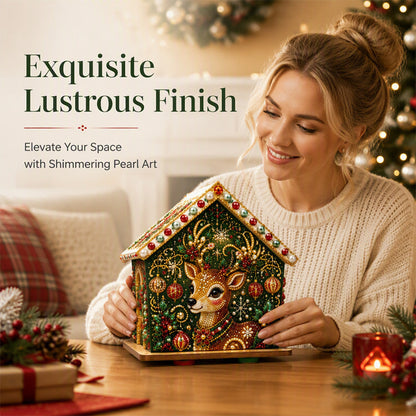 ☃️🎄 3D‑Weihnachts‑Perlenkunst‑Bastelset zum Selbermachen – Kreatives Weihnachts‑DIY für Groß und Klein