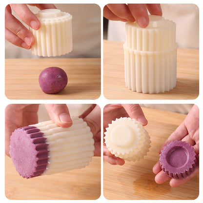 🥟✨ Doppelseitige Teigform – Verschiedene Formen auf jeder Seite, perfektes Verschließen für Empanadas, Kekse und Teigtaschen 🍪👌
