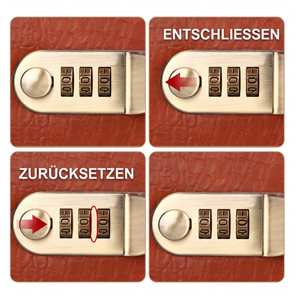 Multifunktionale Organizer-Geldbörse mit Zahlenschloss
