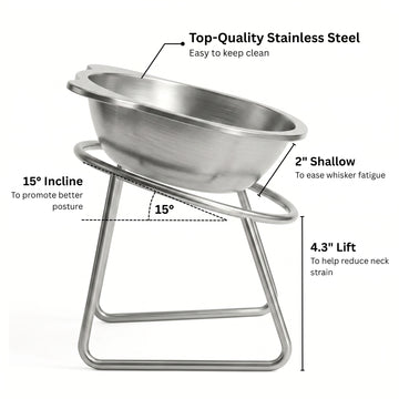 🥣2 kaufen, 1 gratis✨ Orthopädischer, um 15° geneigter Napf – Müheloses Essen, verringert das Risiko des Verschluckens und hilft Kindern und älteren Menschen, selbstständig zu essen 👶👴