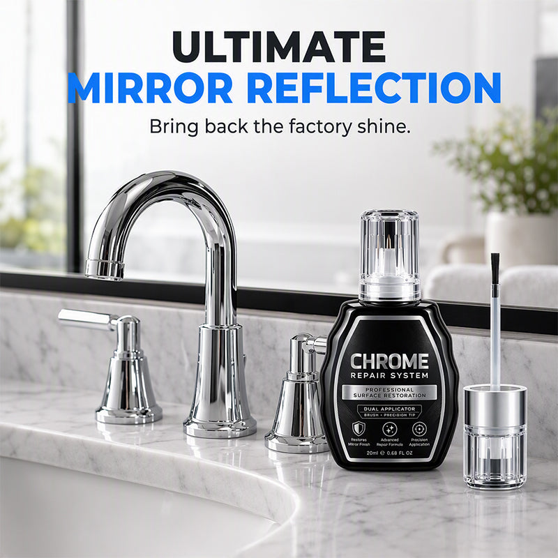 🥳HEISSER SALE 2026🥳💞50.000+ VERKAUFT! ✨🚗 Chrom-Restaurierungs-Set – Entfernt Oxidation & bringt metallischen Hochglanz | Premium Qualität