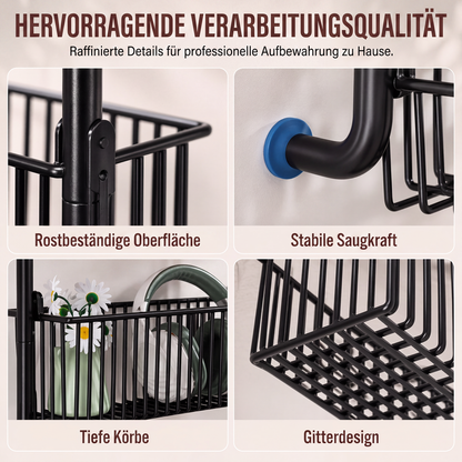 🚪 50% RABATT! 🧺 Tür-Hängeregal – Bohrfrei, mehrere Körbe & praktisch ✨