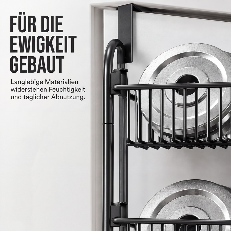 🚪 50% RABATT! 🧺 Tür-Hängeregal – Bohrfrei, mehrere Körbe & praktisch ✨