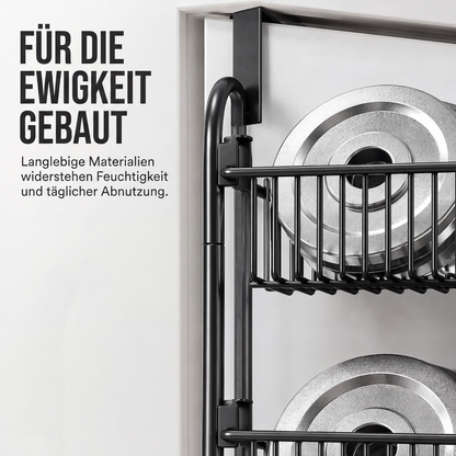 🚪 50% RABATT! 🧺 Tür-Hängeregal – Bohrfrei, mehrere Körbe & praktisch ✨