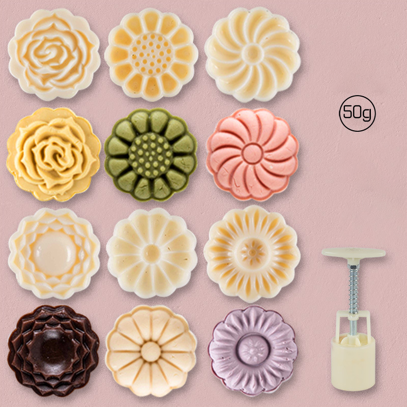 🔥🎁JETZT 50 % RABATT!! 🥳💞 50K+ VERKAUFT! ⚡🥮 Hand‑Press‑Mondkuchen‑Form‑Set