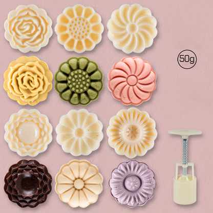 🔥🎁JETZT 50 % RABATT!! 🥳💞 50K+ VERKAUFT! ⚡🥮 Hand‑Press‑Mondkuchen‑Form‑Set