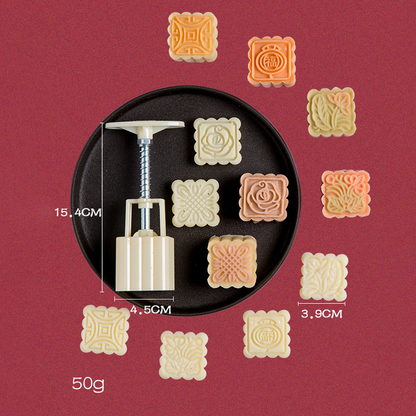 🔥🎁JETZT 50 % RABATT!! 🥳💞 50K+ VERKAUFT! ⚡🥮 Hand‑Press‑Mondkuchen‑Form‑Set