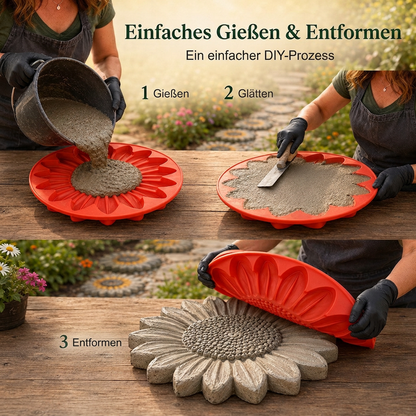 🌻 JETZT 49% RABATT! 🎨 Wiederverwendbare Gartengussform – Kreative Designs, langlebig & einfach zu verwenden – Gestalten Sie mühelos einzigartige Gartendekorationen ✨