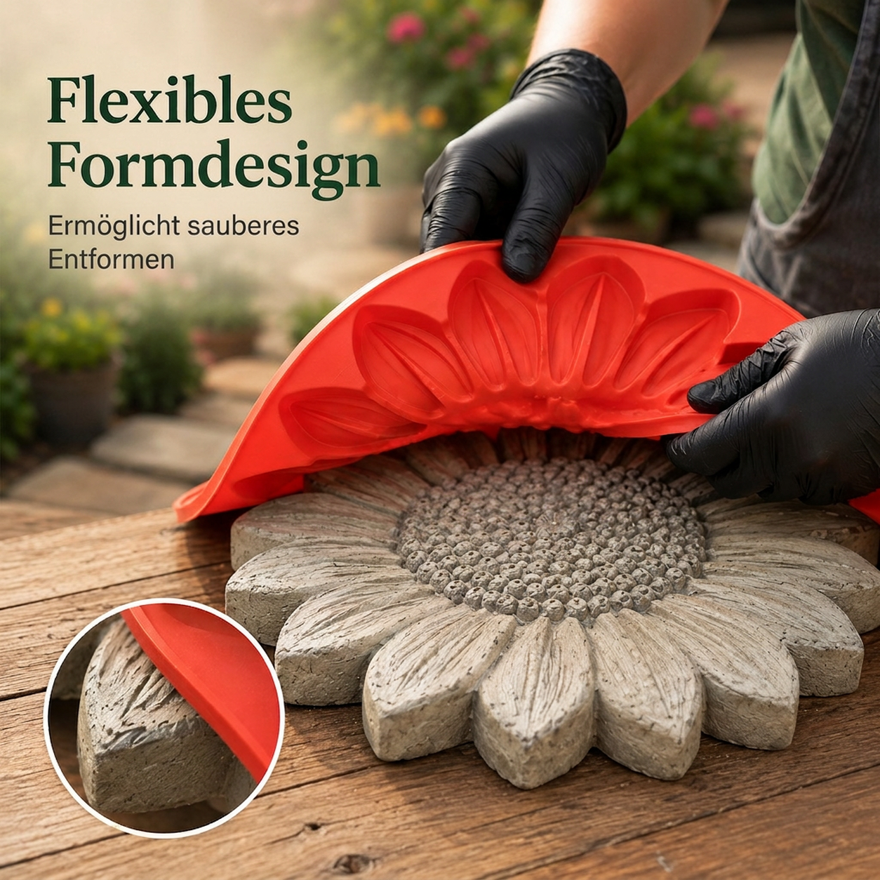 🌻 JETZT 49% RABATT! 🎨 Wiederverwendbare Gartengussform – Kreative Designs, langlebig & einfach zu verwenden – Gestalten Sie mühelos einzigartige Gartendekorationen ✨