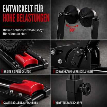 🔥 50% Rabatt! 🚴 Klappbarer Fahrradständer mit Doppelstange – U-Form Präsentationsständer für Rennrad & MTB