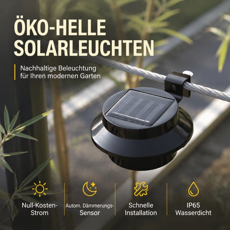 ☀️✨ Solarleuchten für Außen – stromsparend, langlebig und die ganze Nacht für stimmungsvolle Beleuchtung 🌙🏡