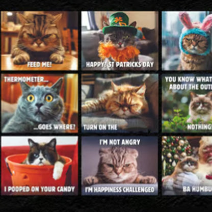 ⏳Nur für kurze Zeit – 50% RABATT⏰🐱 Lustiger Katzenkalender – 12 Monate frecher Katzenhumor