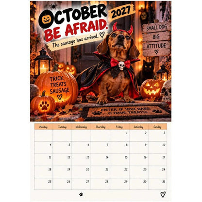 👑50 % Rabatt!!🐶Kalender mit verspielten Dackeln für 2027