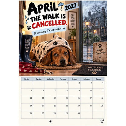 👑50 % Rabatt!!🐶Kalender mit verspielten Dackeln für 2027