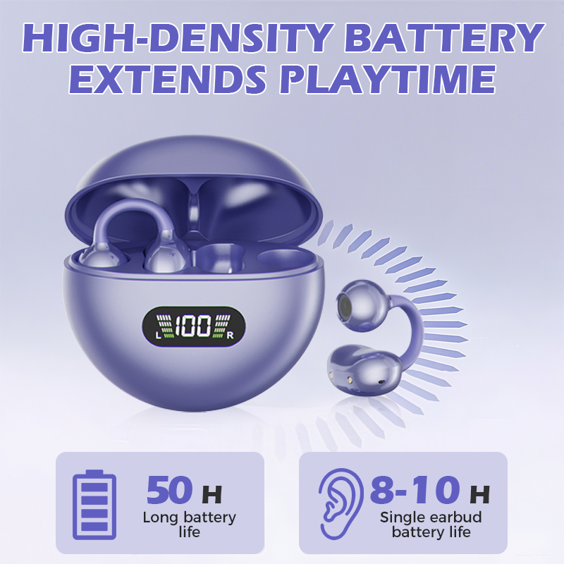 🥳2026 HOT SALE🥳 LinkedList50K+ VERKAUFT! 🎧👂 50% RABATT! Open-Ear Clip-On Bluetooth-Ohrhörer – ganztägiger Komfort, immersiver Sound, Leckagekontrolle, 8–10h Akkulaufzeit, Touch-Steuerung. Keine Ohrenschmerzen! 🔋