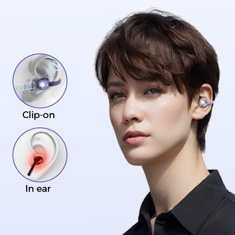 🥳2026 HOT SALE🥳 LinkedList50K+ VERKAUFT! 🎧👂 50% RABATT! Open-Ear Clip-On Bluetooth-Ohrhörer – ganztägiger Komfort, immersiver Sound, Leckagekontrolle, 8–10h Akkulaufzeit, Touch-Steuerung. Keine Ohrenschmerzen! 🔋