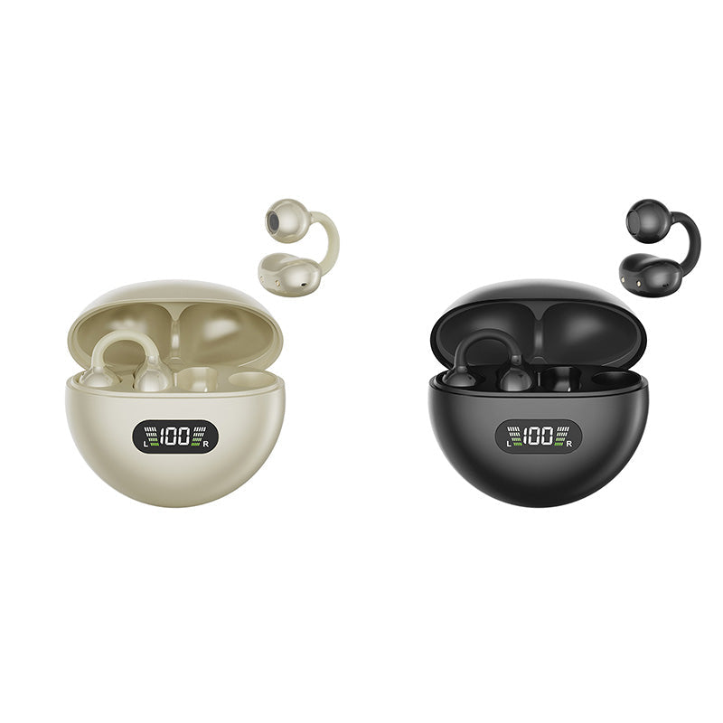 🥳2026 HOT SALE🥳 LinkedList50K+ VERKAUFT! 🎧👂 50% RABATT! Open-Ear Clip-On Bluetooth-Ohrhörer – ganztägiger Komfort, immersiver Sound, Leckagekontrolle, 8–10h Akkulaufzeit, Touch-Steuerung. Keine Ohrenschmerzen! 🔋