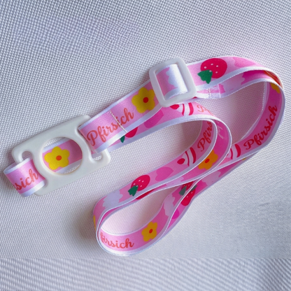 Verstellbares Wasserflaschen-Lanyard mit flexiblem Silikonring