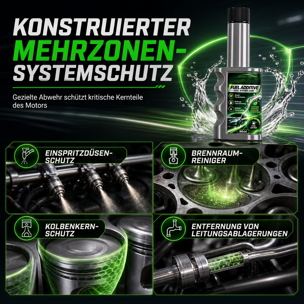 Benzinmotor- und Einspritzdüsenreiniger für Kraftstoffeinsparungen