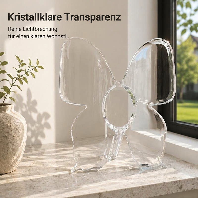 🦋 50% RABATT! 💐 Schmetterlingsvase – Transparent & dekorativ ✨