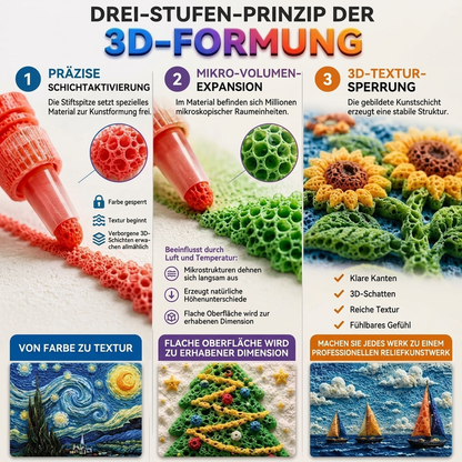 📢📢50% RABATT !!⏰Magic Pen – Zeichne 3D-Motive mit nur einem Strich!🎄DIY Bubble Magic Drawing Pens