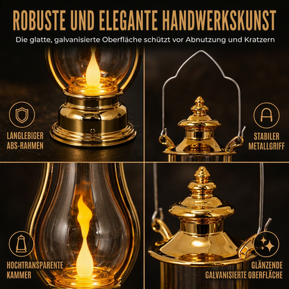 Vintage-LED-Kerzenöl-Laterne, dekorative Hängelampe