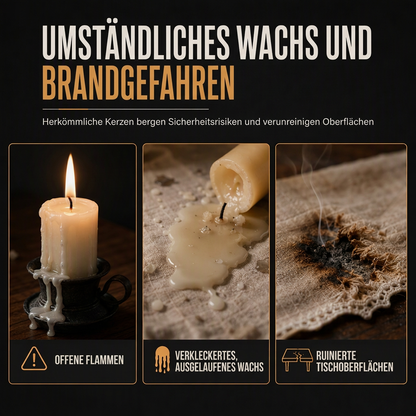 Vintage-LED-Kerzenöl-Laterne, dekorative Hängelampe