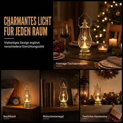 Vintage-LED-Kerzenöl-Laterne, dekorative Hängelampe