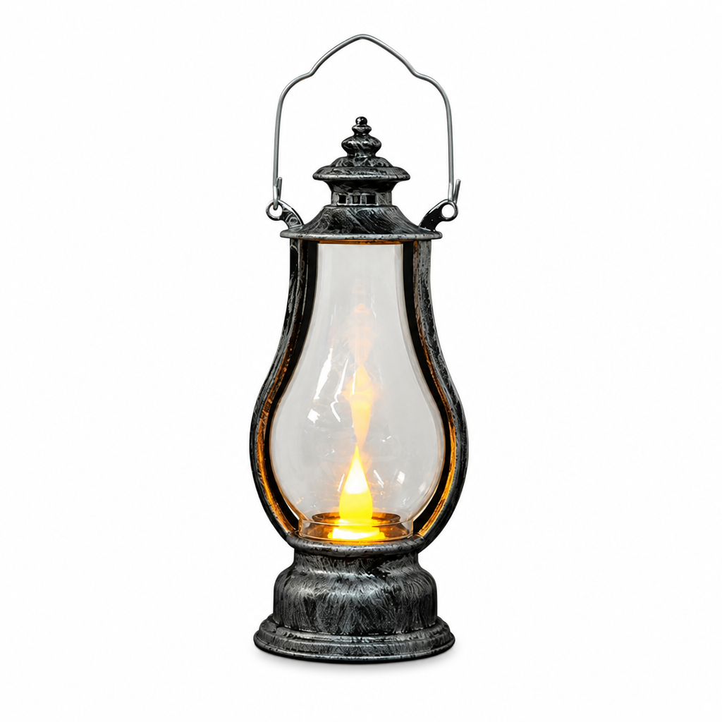 Vintage-LED-Kerzenöl-Laterne, dekorative Hängelampe