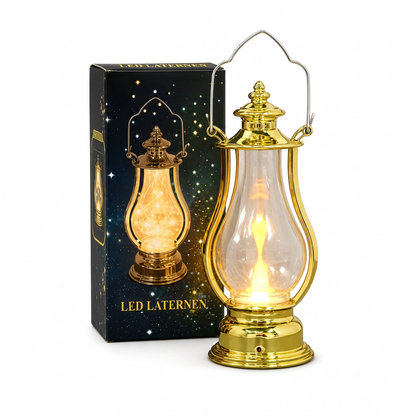 Vintage-LED-Kerzenöl-Laterne, dekorative Hängelampe