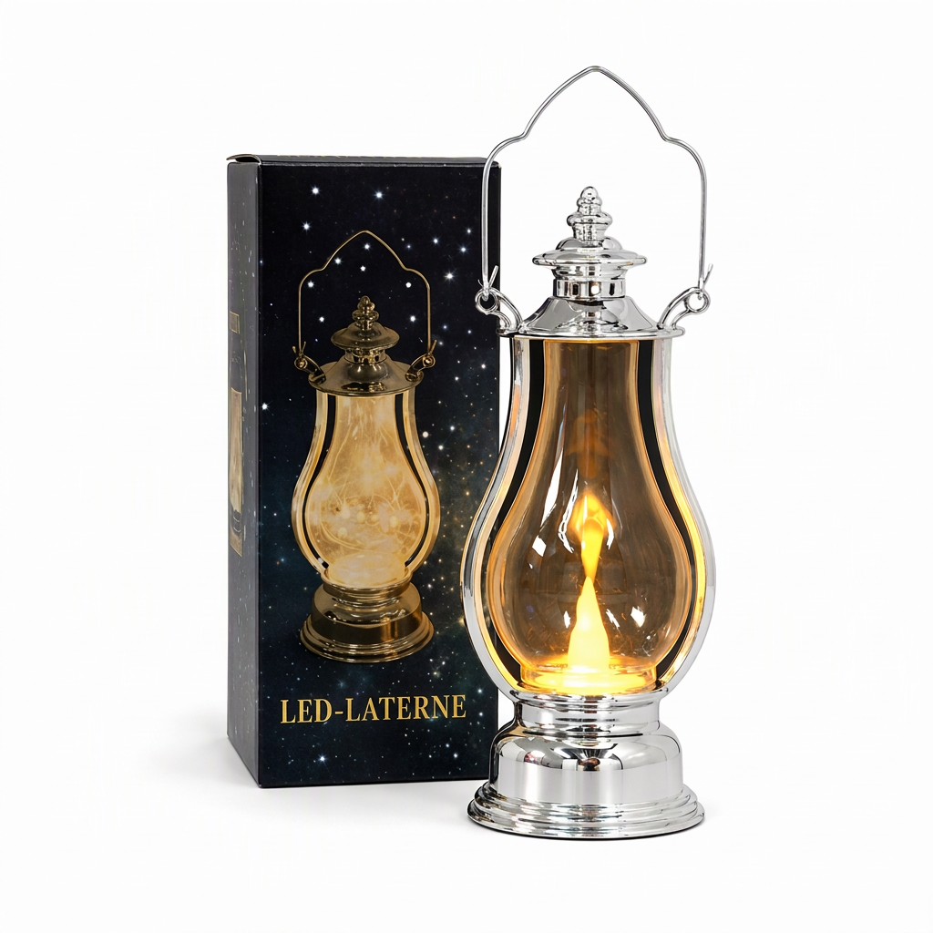 Vintage-LED-Kerzenöl-Laterne, dekorative Hängelampe