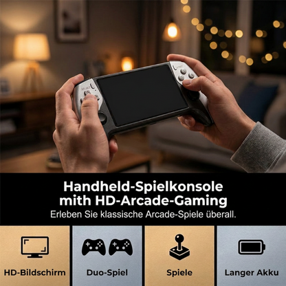 🎮🕹️ 50 % RABATT! Handheld-Spielekonsole – Kampfmodus für zwei Spieler, ergonomische Handhabung. 5-Zoll-HD-Bildschirm, langlebiger Akku. Der Retro-Spaß überall mit dabei! ✨🔋