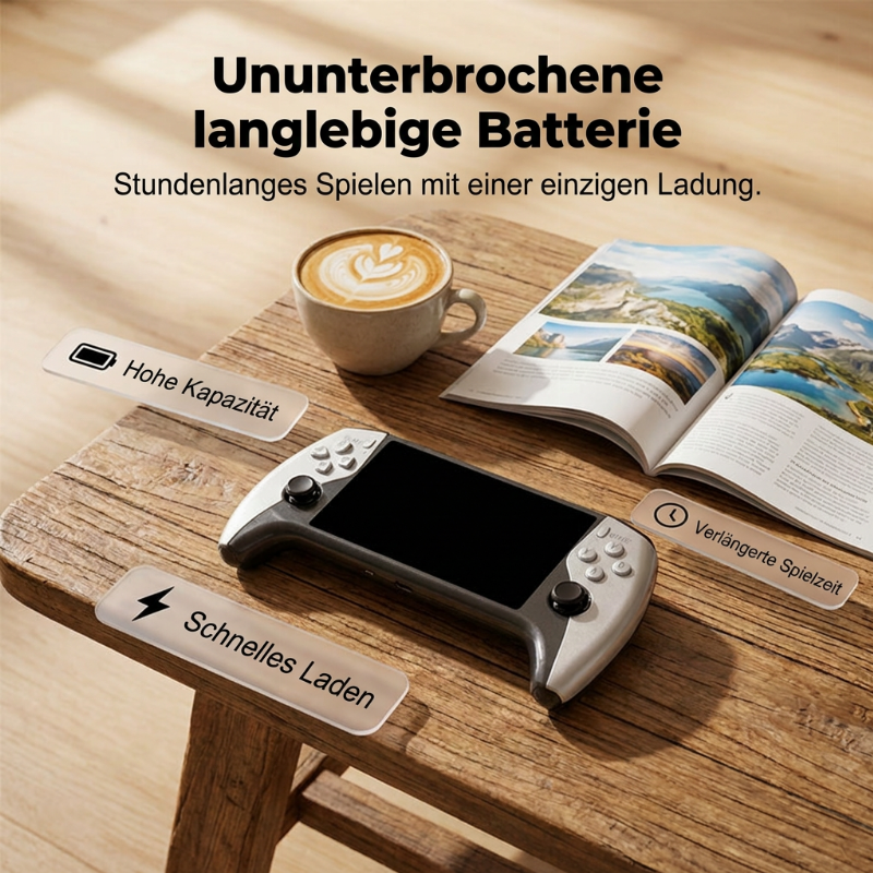 🎮🕹️ 50 % RABATT! Handheld-Spielekonsole – Kampfmodus für zwei Spieler, ergonomische Handhabung. 5-Zoll-HD-Bildschirm, langlebiger Akku. Der Retro-Spaß überall mit dabei! ✨🔋