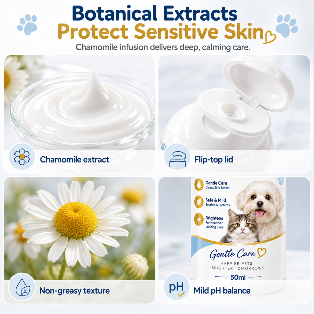 💖 Zeig deinem Liebling Fürsorge! 🐾 Sanfte Tränenflecken-Entferner-Creme – pflanzlich, reizfrei, 50 ml – für klare, strahlende Augen! 👀✨
